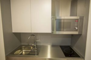 estudio doble cocina completa